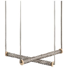 Matsu Nomadic Collection di Joeri Reynaert - Lampada Nomad Mesh in pelle di yak