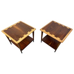 Beistelltische aus Nussbaumholz von Lane Acclaim, Mid-Century Modern, 2er-Set