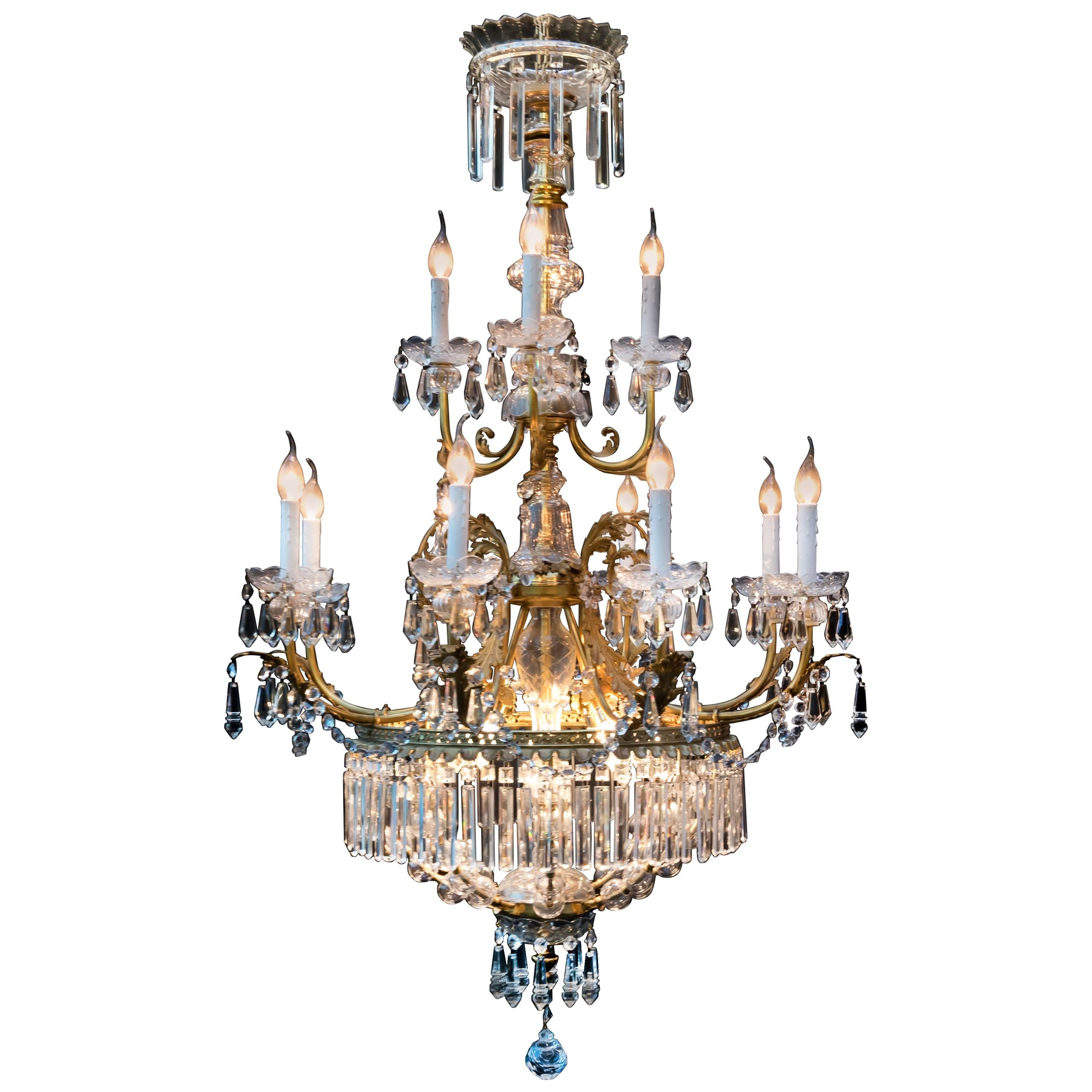  Chandelier 19th Century Louis XV Style  For Sale