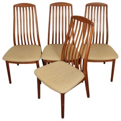 Vintage Danish Teak Dining Chairs by Preben Schou Andersen