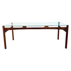 1960s Danish Modern Rosewood Coffee Table (Refinished)