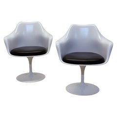 Eero Saarinen Tulip Pedestal Arm Chairs for Knoll - a Pair