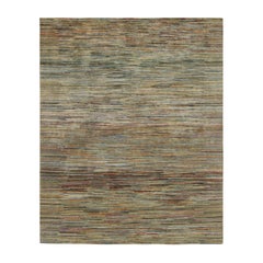 Tapis texturé de Rug & Kilim avec des rayures polychromes vibrantes et des stries