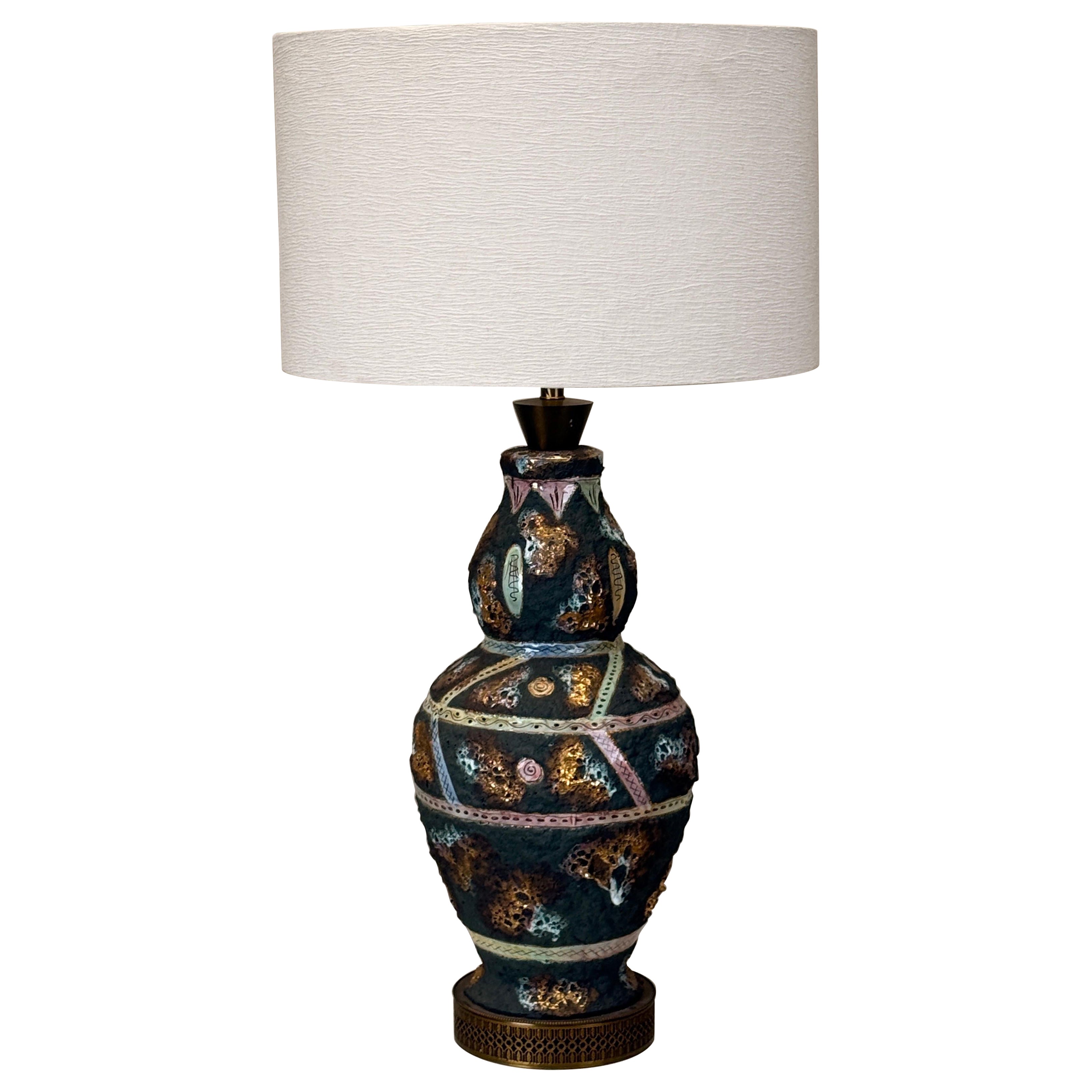 Large Ceramic Table Lamp by Italo Casini