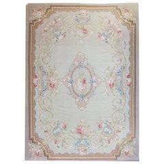 Tappeto Aubusson indiano della fine del XX secolo