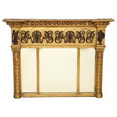 Early 19th Century English Regency, Neoclassical Giltwood Mirror