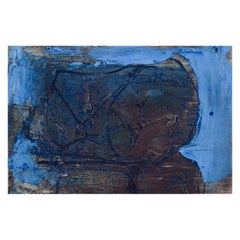 Fred Sieger, pintor alemán/holandés inscrito. Óleo sobre tabla. Composición abstracta.