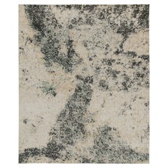 Rug & Kilim's Distressed Style Abstract Rug in Grey, Beige and Black (Tapis abstrait en gris, beige et noir)