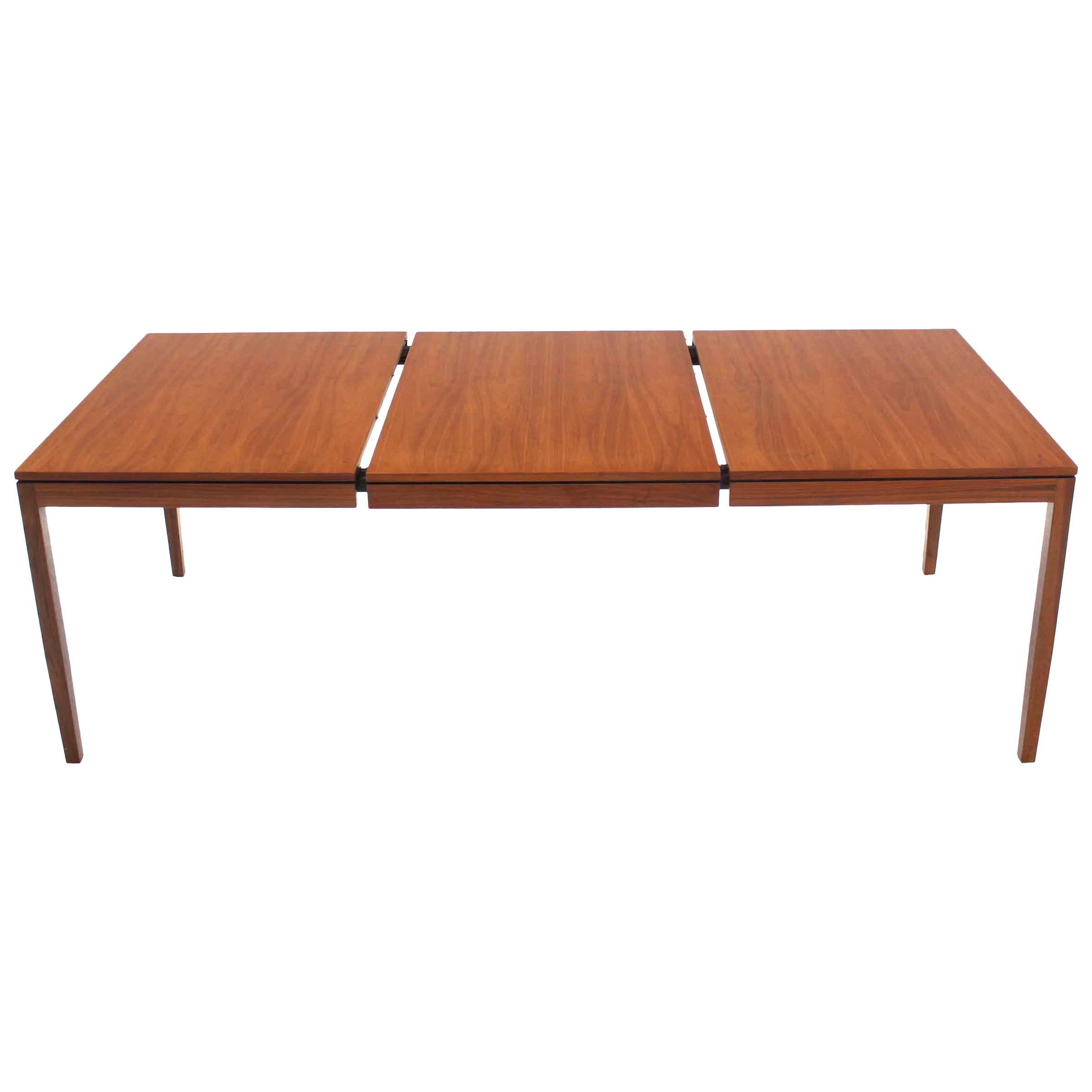 Outstanding Quality Walnut Dining Room Table by Knoll