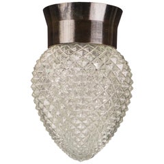 Lámpara de techo vintage de baquelita con piña de cristal - Retro Flush Mount Pendant Fixtu