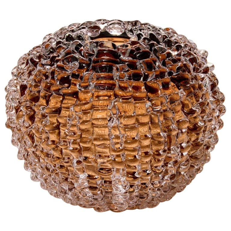 Echinus in Tea, round glass sea urchin inspired centrepiece by Katherine Huskie