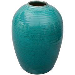 Contemporary 2015 Turquoise Vase, One of a Kind, Karen Swami