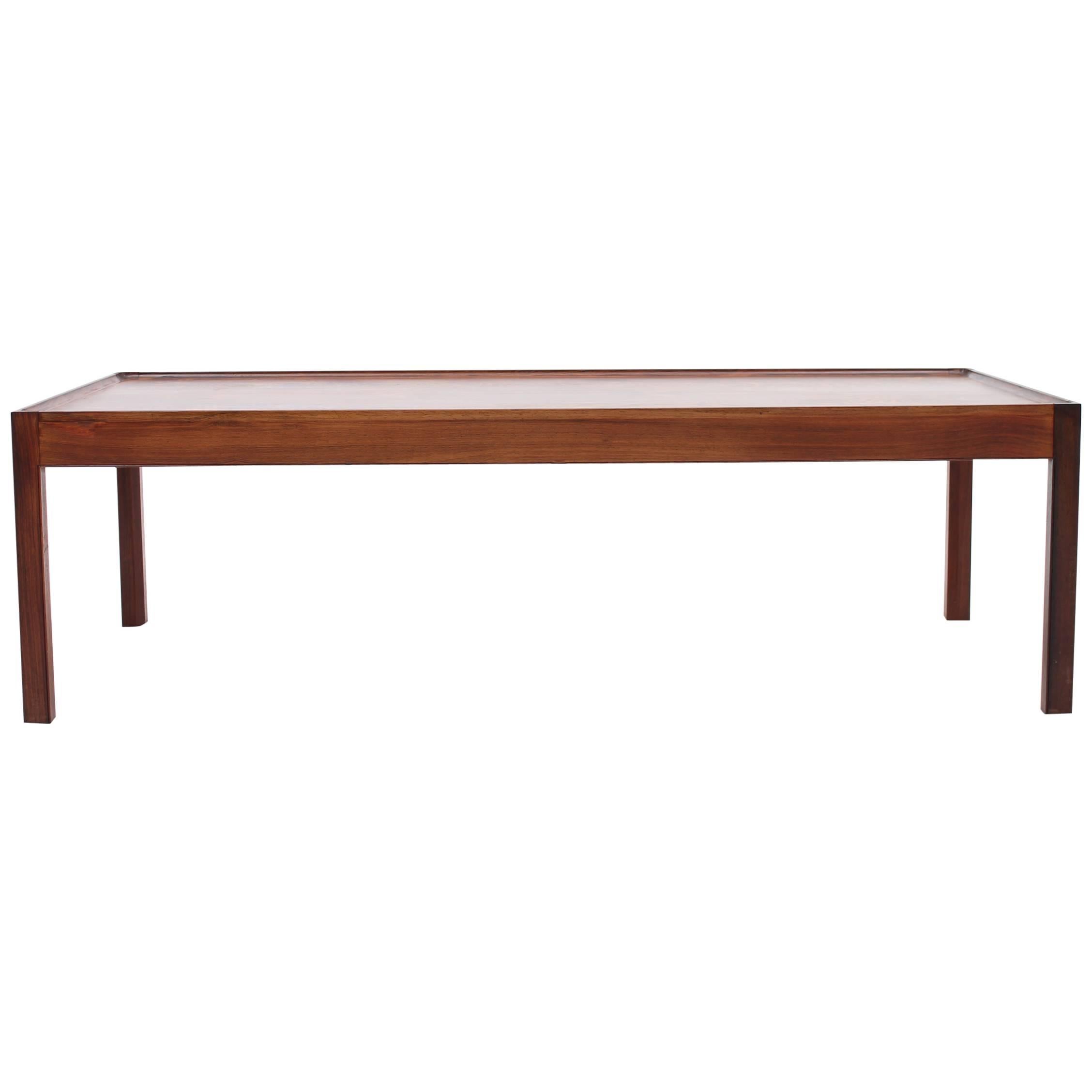 Danish, Mid-Century Rosewood Coffee Table For Sale