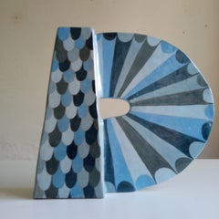 ANGEL BLU - Terracotta- XXI Century - by Chiara Berta Artist