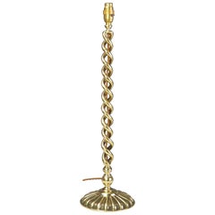 Lampada da tavolo Open Twist in ottone antico