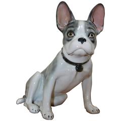 Porcelain Bulldog Pfeffer Gotha Early 20th Century 3