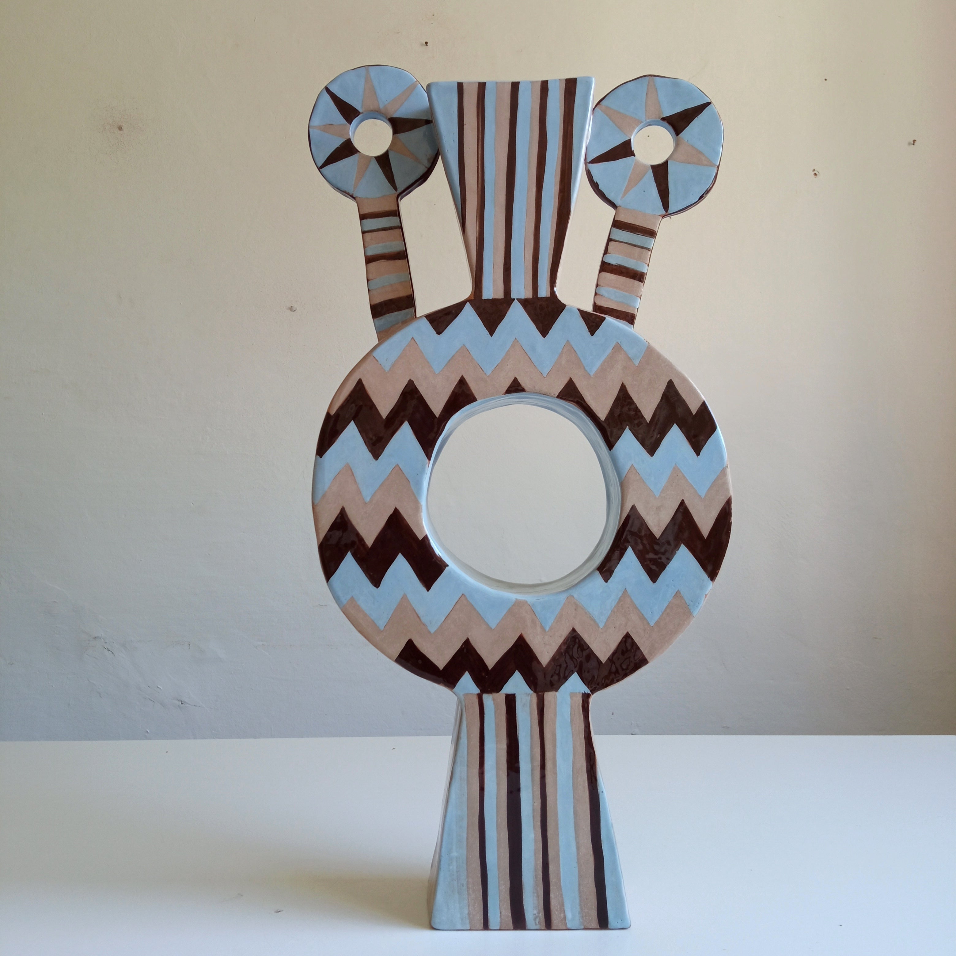 FORTUNATE  - Terracotta Vase - XXI Century - by Chiara Berta Artist