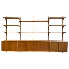 Poul Cadovius Oak Modular Shelf Royal System Wall Unit Denmark ca. 1960