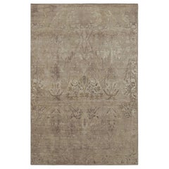 Alfombra de estilo persa Rug & Kilim en rosa crema y beige con motivos florales