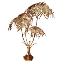 Chrome Palm Tree Floor Lamp, 2000s