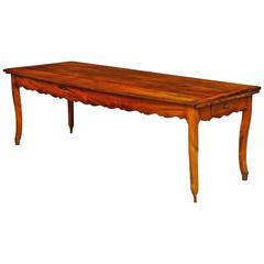 Antique Fine French Fruitwood Farmhouse Table