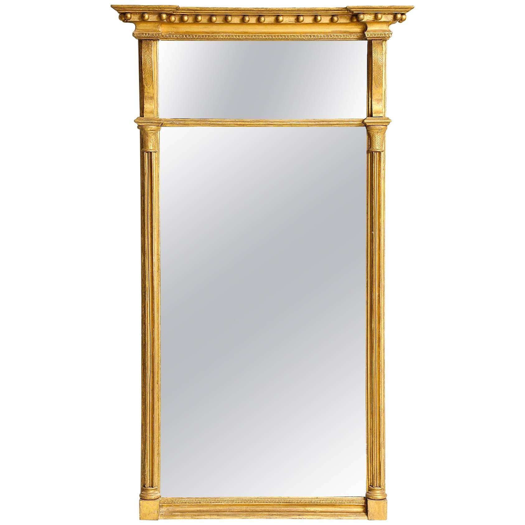 Massive Federal Giltwood Pier Mirror