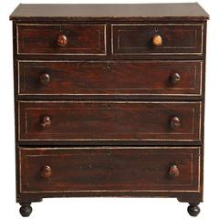 19th Century English Painted Chest of Drawers