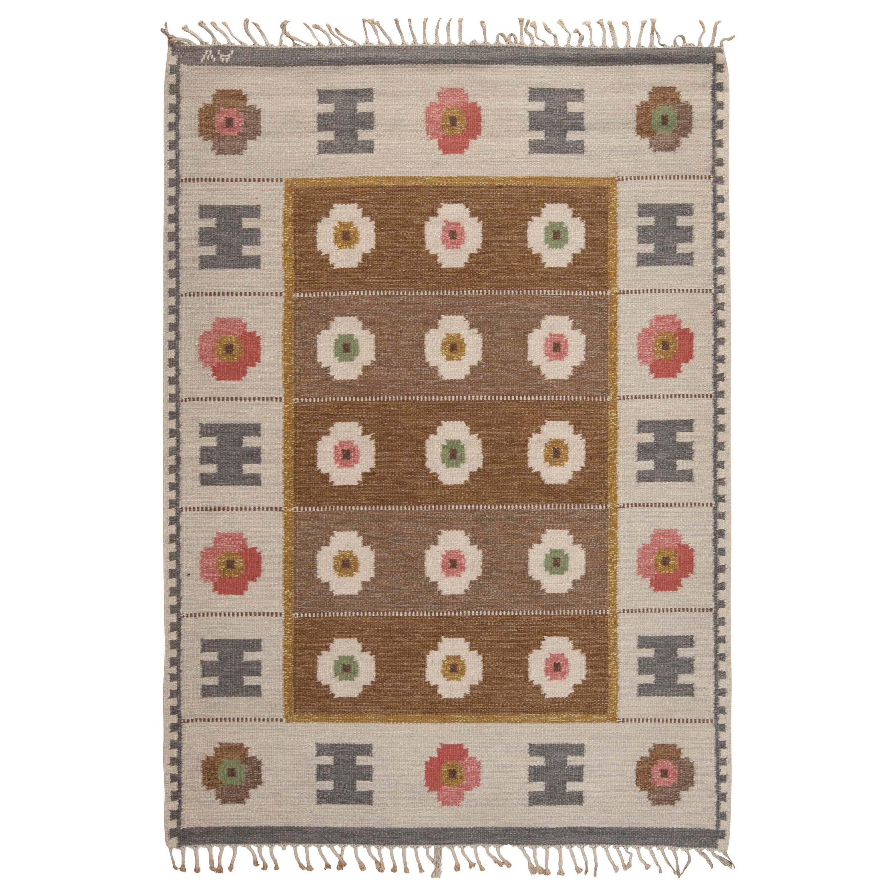 Doris Leslie Blau Midcentury Swedish Rug by Alice Wallebäck (AW)