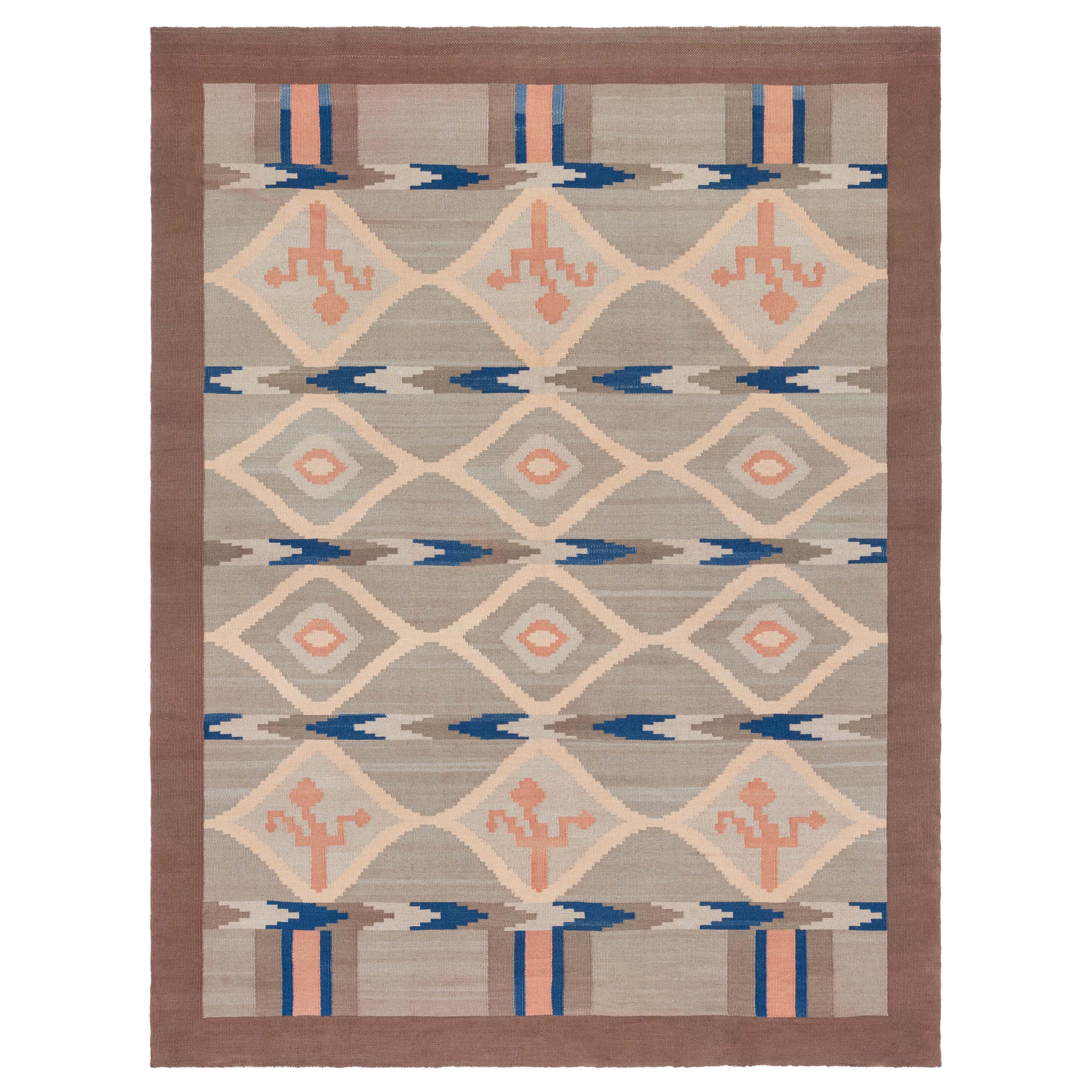 Doris Leslie Blau Vintage Swedish Flat Woven Rug