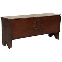 Antique 1747 Six Plank Chest