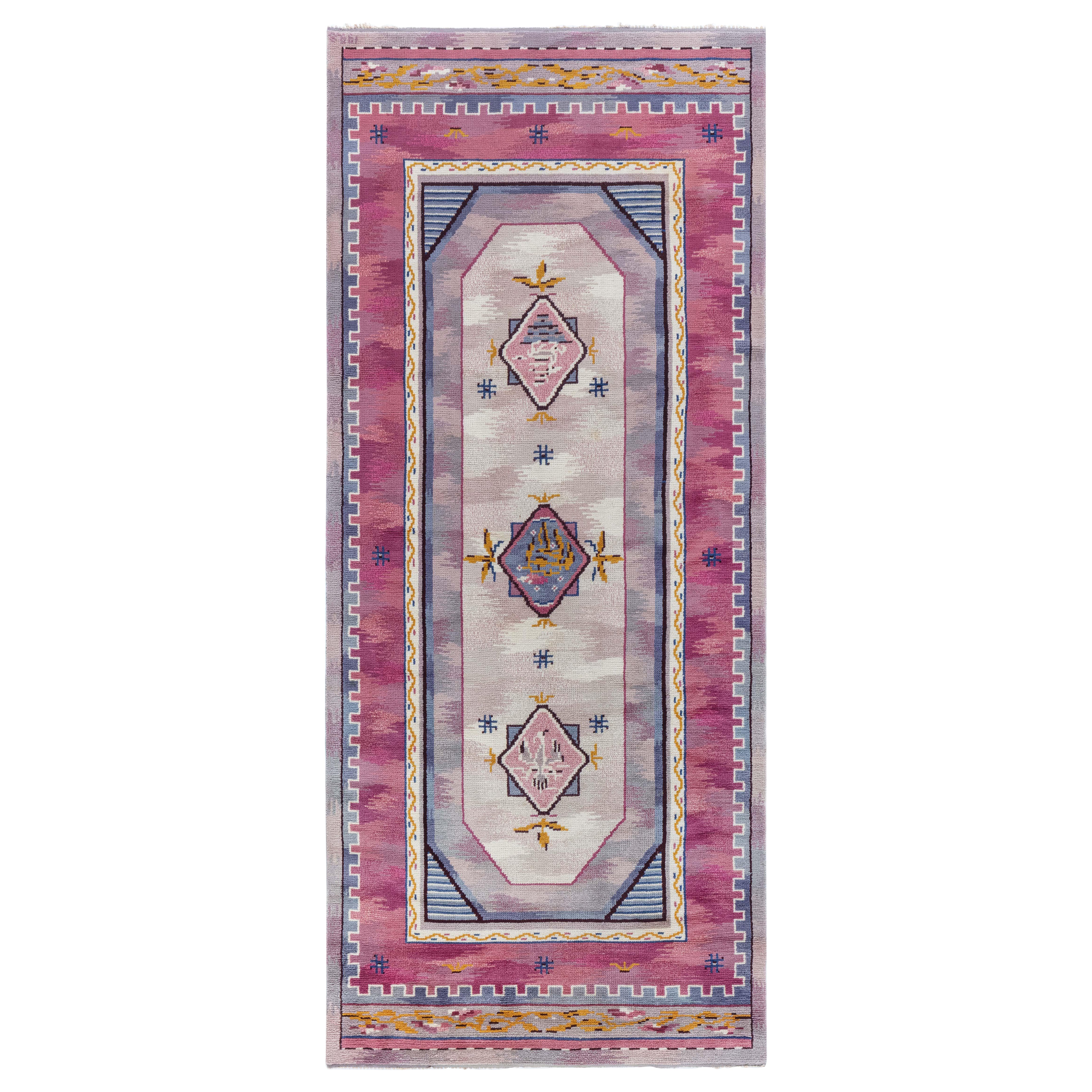 Doris Leslie Blau Mid-20th Century Swedish Pile Rug by Martha Ghan