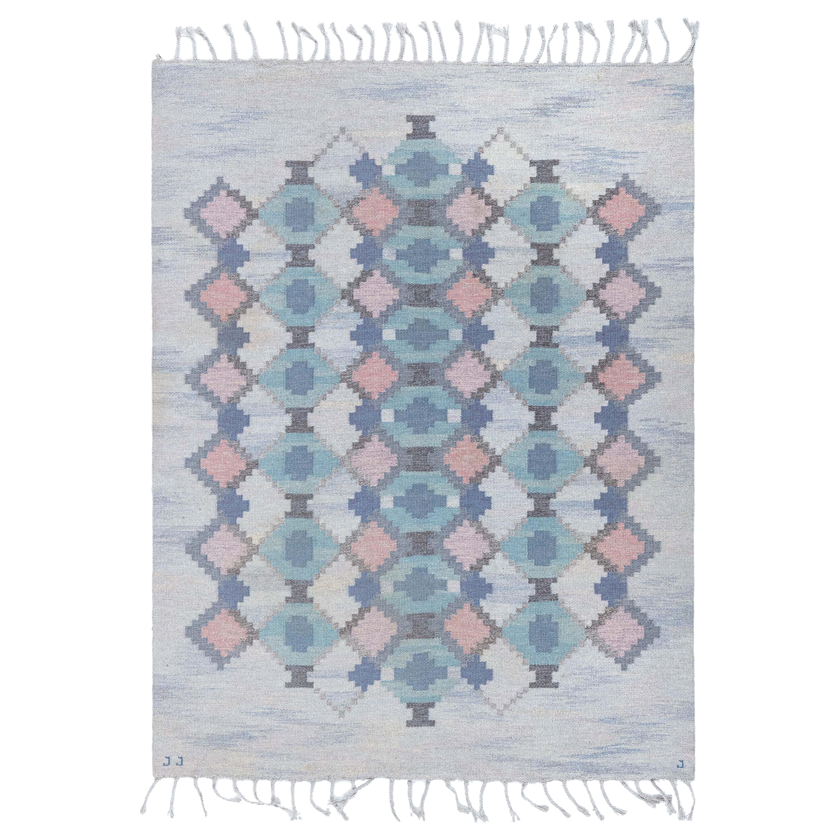 Doris Leslie Blau Vintage Swedish Flat Woven by Judith Johansson