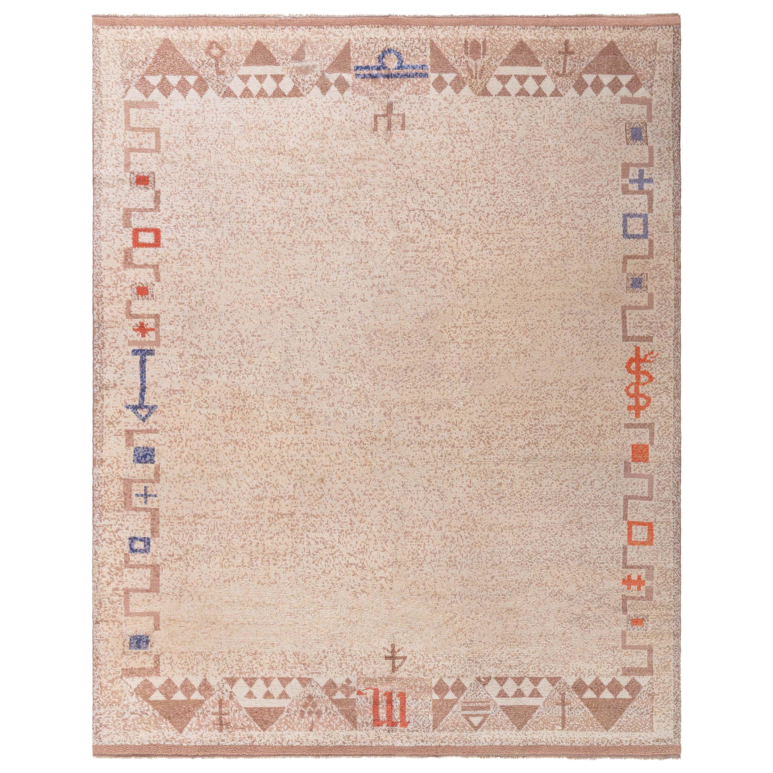 Doris Leslie Blau Mid-20th Century Swedish Pile Rug