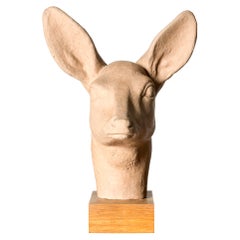 Schwedische moderne Reh-Skulptur von Arvid Knöppel, Schweden, 1934