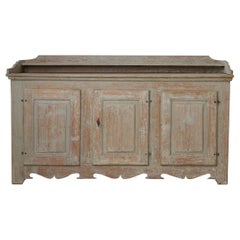 Antique Rare Low and Wide Northern Swedish Sideboard from the Gustavian Period