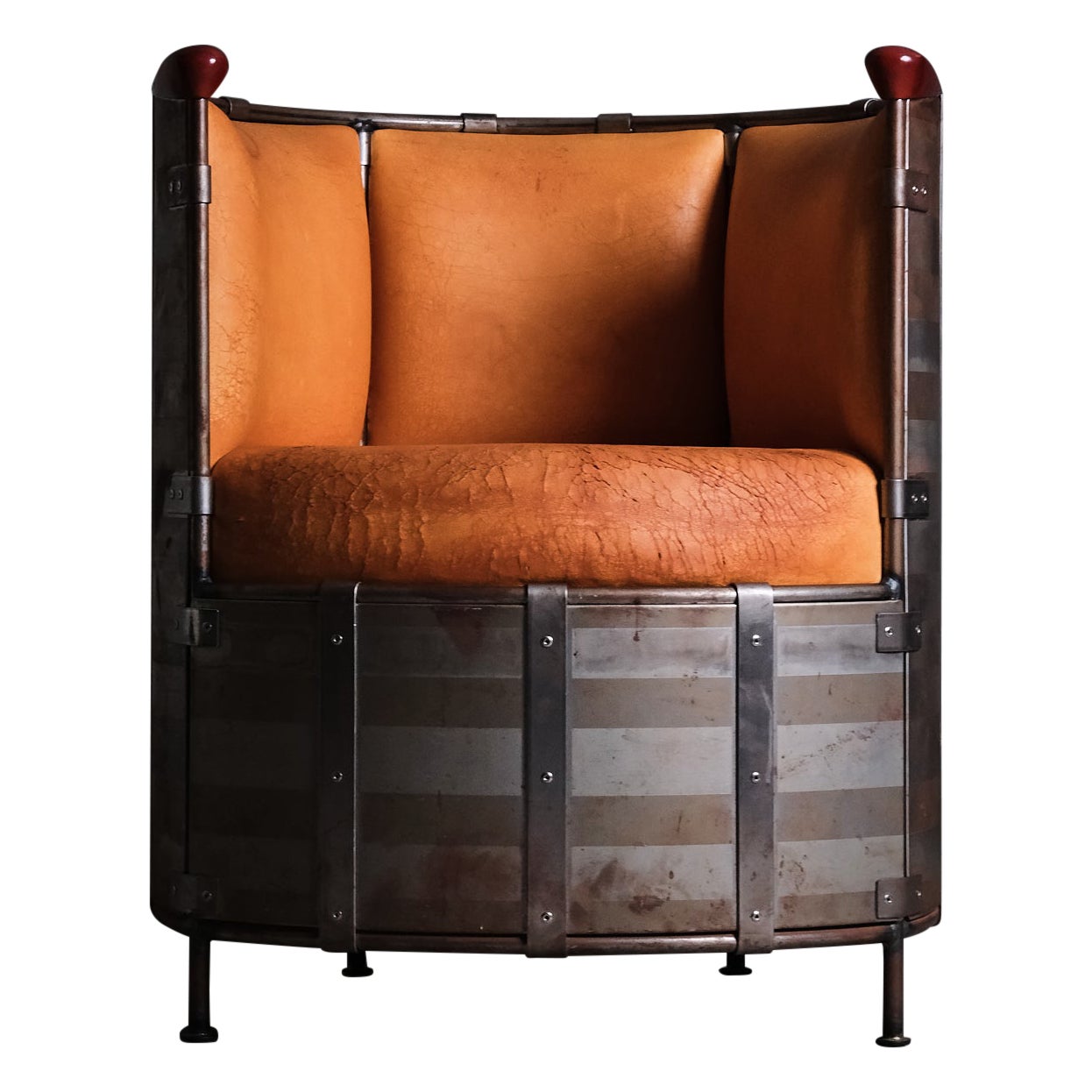 Limited edition 'Älgskinnsfåtöljen' by Mats Theselius for Källemo, 1991