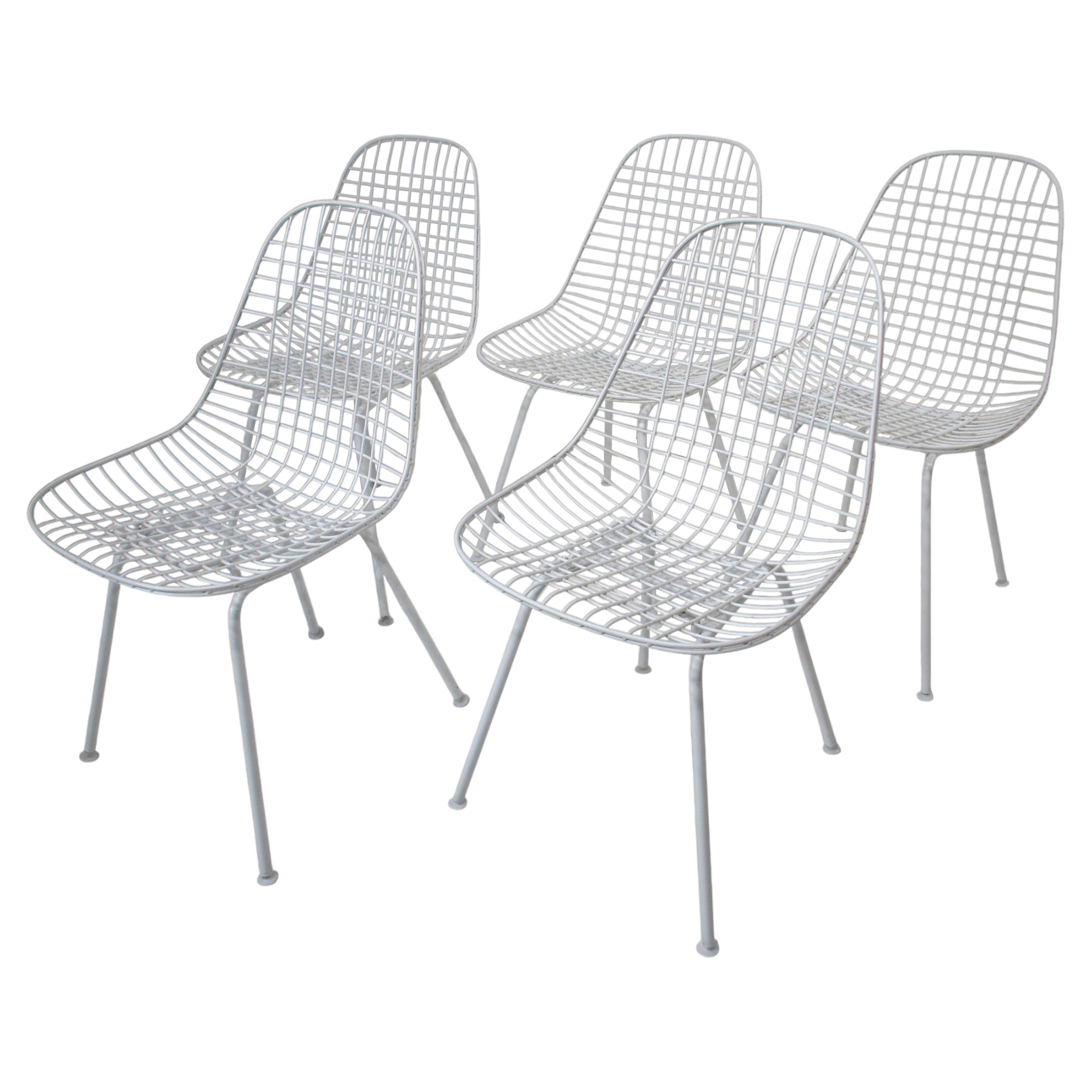 Eames Wire Scoop Dining Chairs for Herman Miller