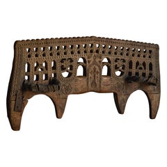 Carved Antique Yoke, Portugal, 1900s