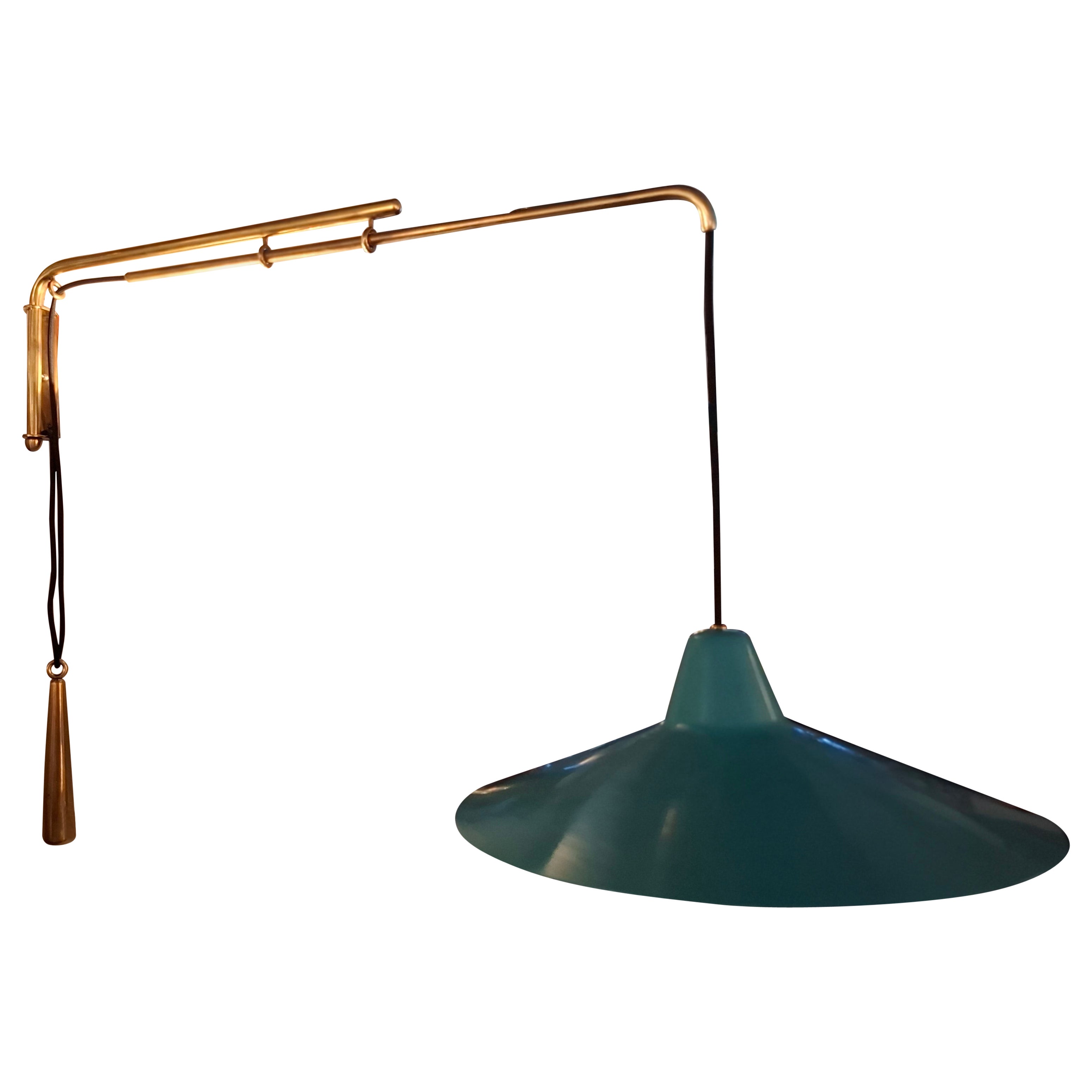 Stilnovo APPLIQUE Adjustable Brass Metallo 1950 ITALY