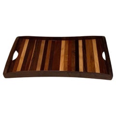 Modernes mexikanisches Holztablett aus Holz von Don S. Shoemaker
