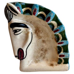 Hand Painted Art Deco "Horse" Ashtray, circa 1950