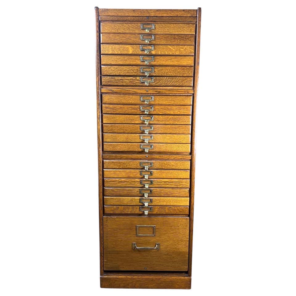 Antique Oak Modular Filing Card Catalog Office For Sale at 1stDibs