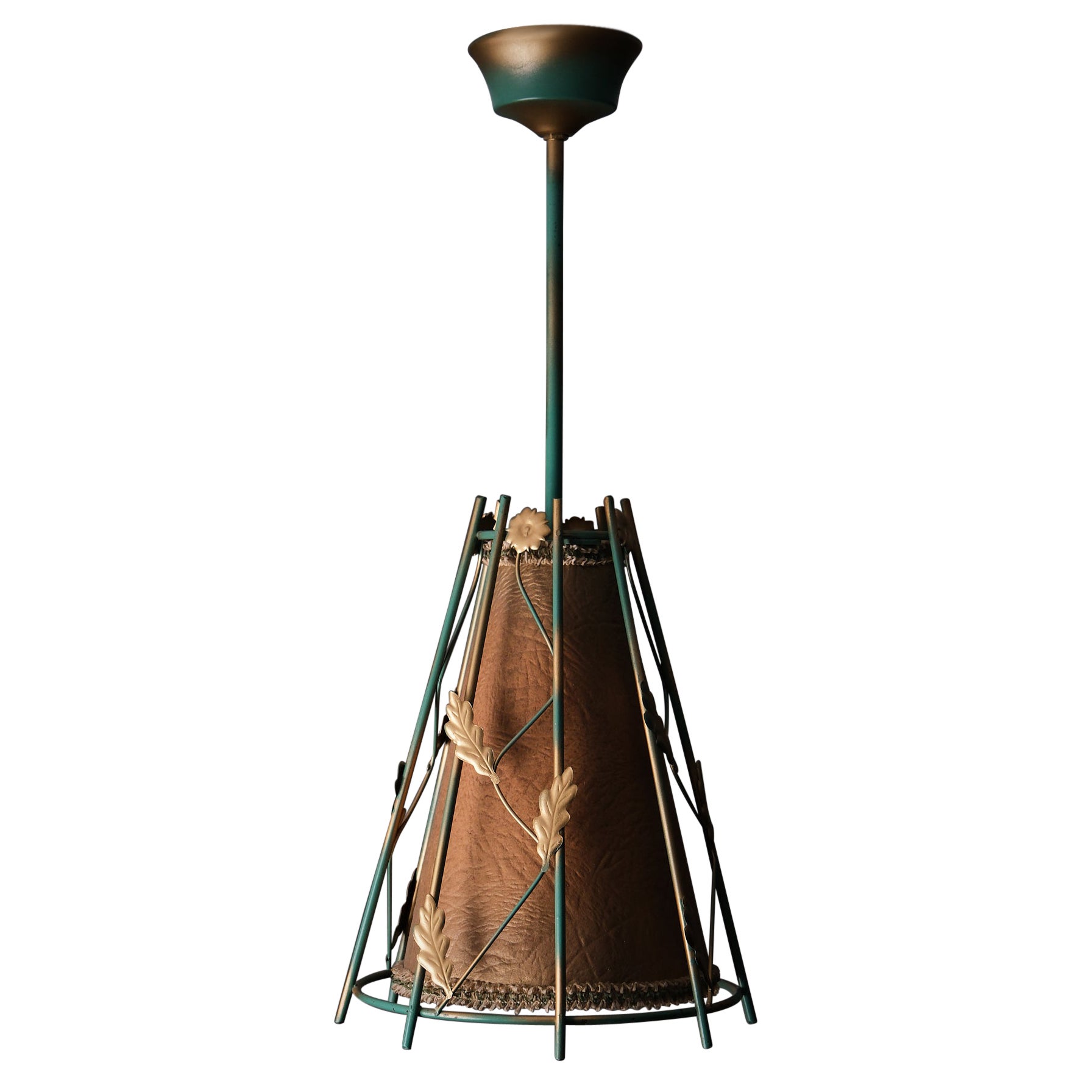 Plafonnier floral suédois, années 1940 en vente