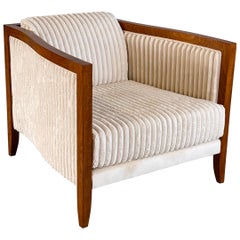 Italian Art Deco Armchair, 1930s Design