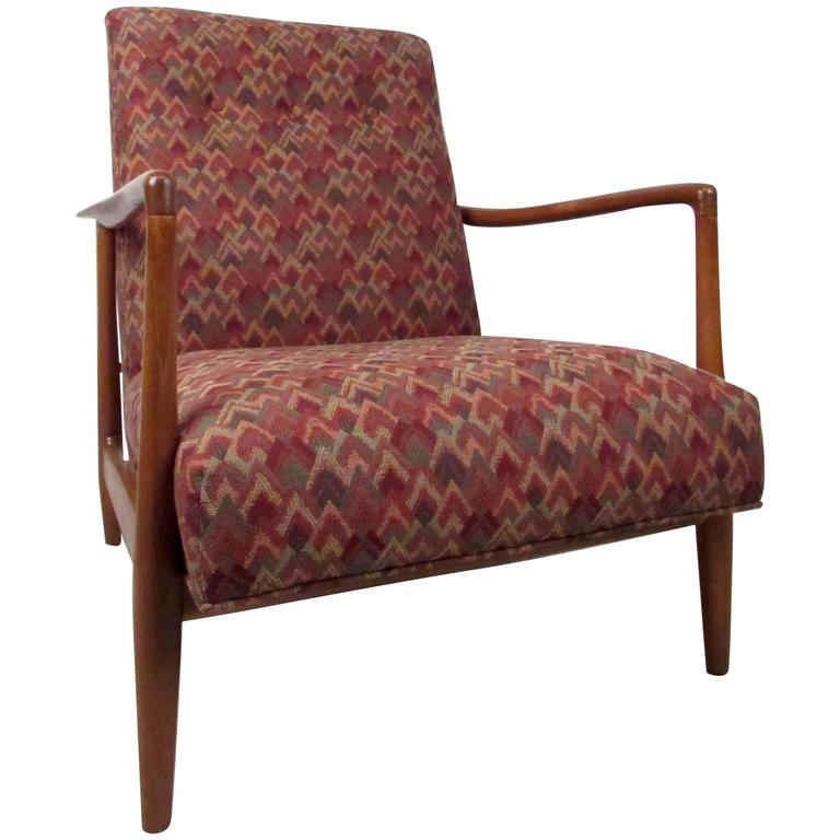 MidCentury Modern Lounge Chair For Sale at 1stDibs