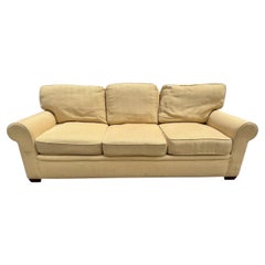 Vintage Stickley Tan Upholstered Sofa