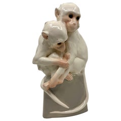 Weiner Kunst Keramische Monos Cerámica con Ojos de Cristal