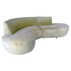 Mid-Century Milo Baughman Style Sectional Sofa