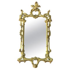 Vintage 1950s Gilt Italian Florentine Baroque Wall Mirror Mid-Century Maximalist