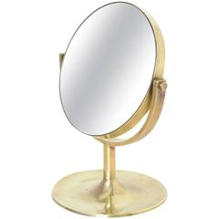 Double Sided Brass Art Deco Mirror